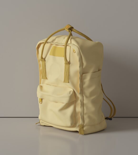 Marketing 4 Yellow Backpack 45o Angle Render 580x650