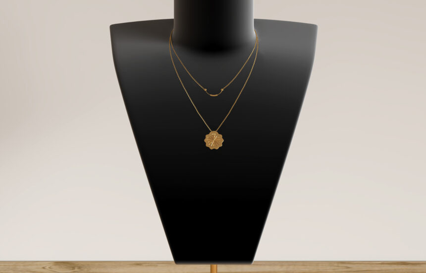 Marketing 6 Gold Necklace White Concrete Render 860x550